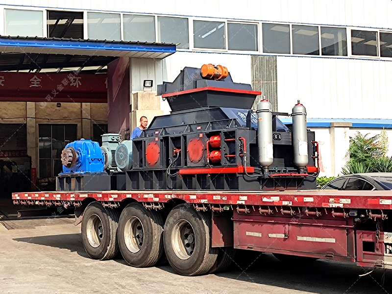 制砂用什么設備效果好？這款全自動數控對輥制砂機很不錯